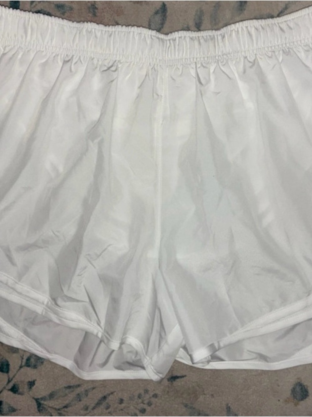 White Women's Athletic Shorts Nike Dri-Fit